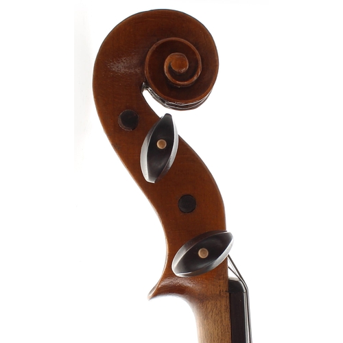 2426 - 19th century Stainer copy violin stamped Stainer below the button, 14