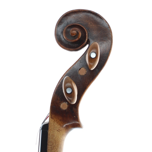 2440 - Neuner & Hornsteiner violin circa 1880, the two piece back of very faint medium curl with plaini... 