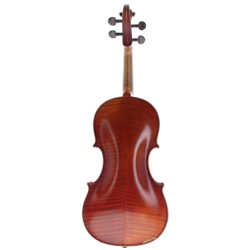 2441 - Good German violin by and labelled Jean Streibig Maitre-Luthier, 8, rue Estivant, Mirecourt (Vosges)... 