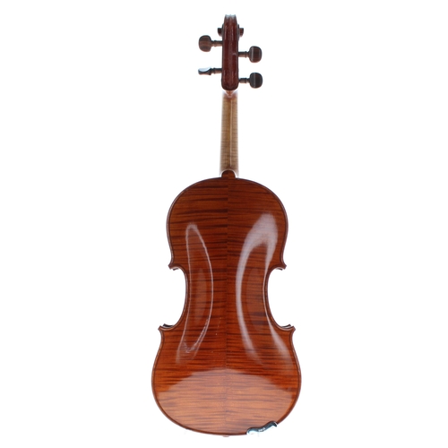 2447 - French violin by and labelled Lutherie Artistique, Albert Deblaye, Luthier, no. ****, An 1946; also ... 