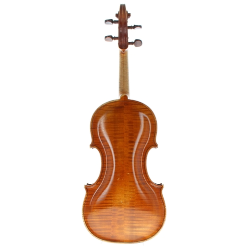 2448 - Violin by and labelled Paul Bisch-Luthier, no. 739, 1929, the two piece back of faint medium curl wi... 