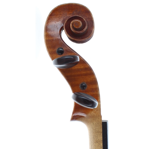 2448 - Violin by and labelled Paul Bisch-Luthier, no. 739, 1929, the two piece back of faint medium curl wi... 