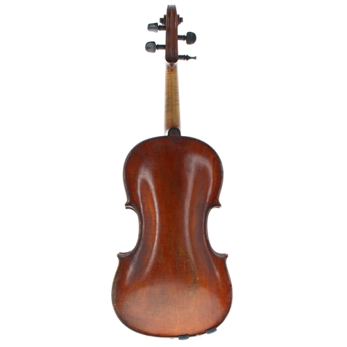 2454 - Interesting English viola of the Hill School circa 1780, the one piece back of very faint medium cur... 