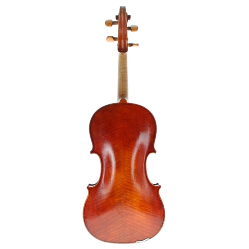 2455 - Good German viola of the Knilling School workshop circa 1860, indistinctly signed in ink at the base... 