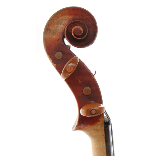 2455 - Good German viola of the Knilling School workshop circa 1860, indistinctly signed in ink at the base... 