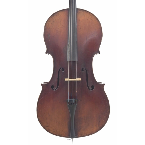 2466 - Late 19th century Mittenwald violoncello labelled Neuner Hornsteiner, Mittenwald (Baiern), 1880, 29 ... 