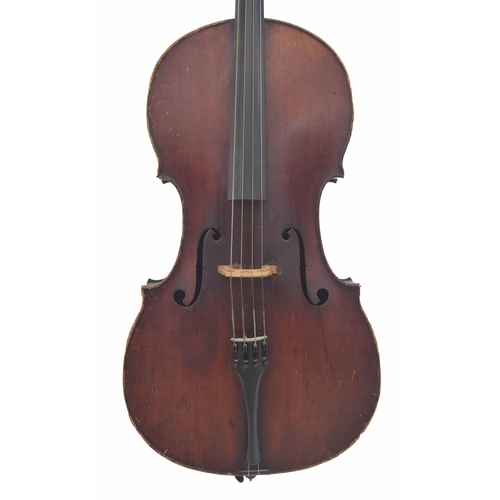 2472 - Neuner & Hornsteiner violoncello circa 1890, labelled Antonius Stradivarius Cremona..., the two ... 