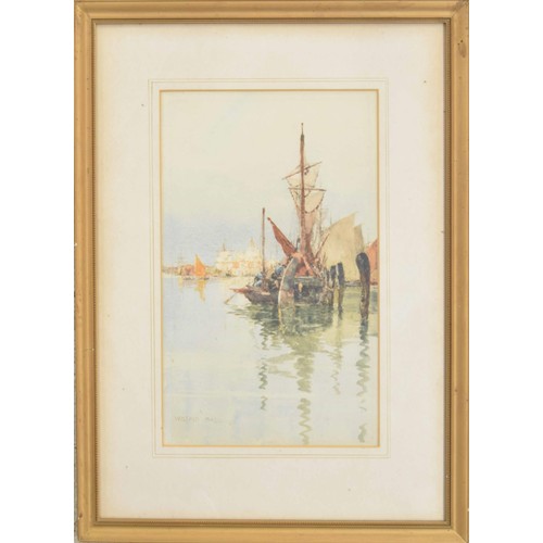 735 - Wilfred Williams Ball (1853-1917) - 'Santa-Maria Della Salute, Venice', signed and dated 87 (1887) a... 