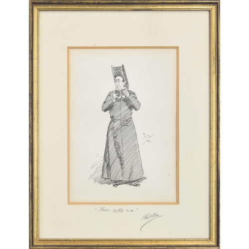 739 - Phillip William May (1864-1903) -'That's Rather Nice', signed and dated 93 (1893) also inscribed wit... 