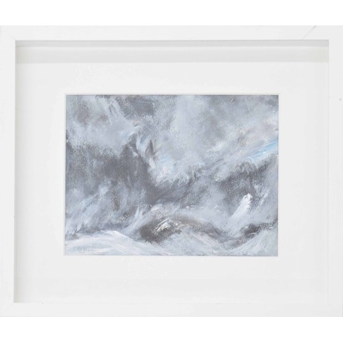 828 - Terri Hagan (20th/21st century) - 'Wild Sea - The Lizard, Cornwall', signed, also inscribed with the... 