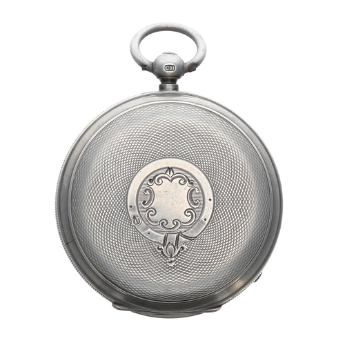 99 - Victorian silver fusee lever pocket watch, Chester 1891, the movement signed Joseph Johnson, Church ... 