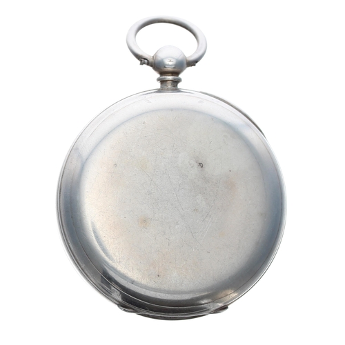 101 - George V silver detached lever pocket watch, London 1912, the fusee movement signed W'm Ecclestone, ... 