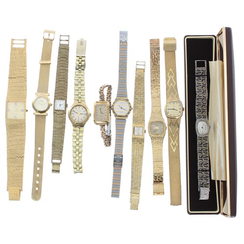 85 - Selection of mechanical and quartz ladies wristwatches to include Oriosa, Lorus, Bulova Accutron, Ti... 