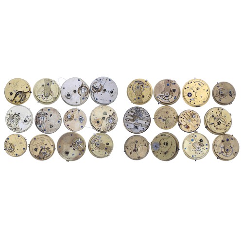 652 - Twenty-four assorted pocket watch movements (24)