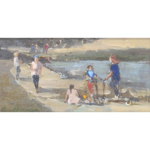 815 - Jane Corsellis RWS., RCA., NEAC (b. 1940) - 'Scooters', signed also extensively inscribed on a galle... 