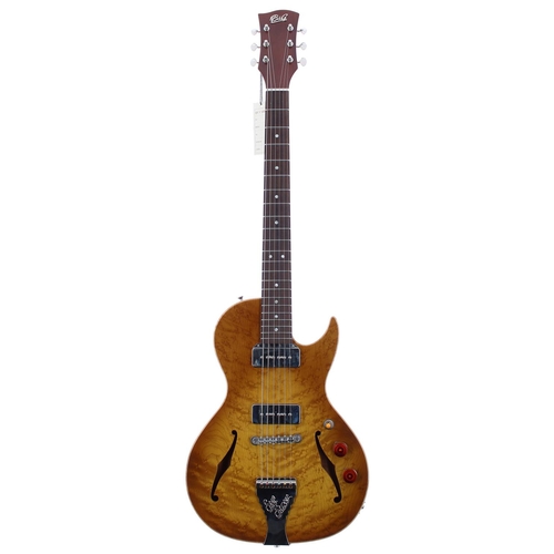 477 - 2020 B&G Step Sister hollow body electric guitar, ser. no. CR20xxxxxx3; Body: birds eye maple to... 