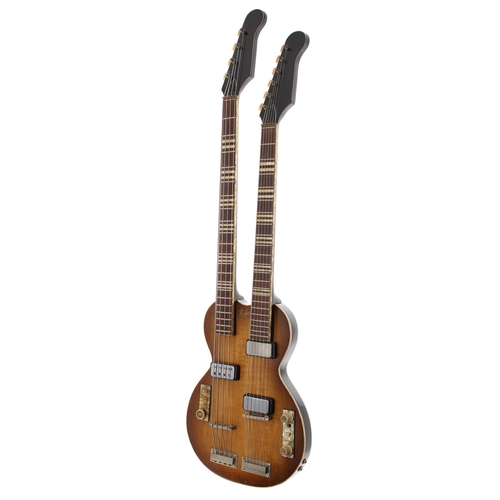 624 - David Rotheray (The Beautiful South) - owned and played Hofner 191 4/6 double neck electric guitar, ... 