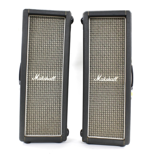 798 - Pair of Marshall 1917 PA column speakers, circa 1972, fitted with EMI eliptical speakers... 