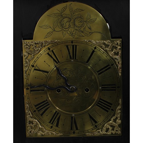 1510 - English ebonised double fusee bracket clock, the 8