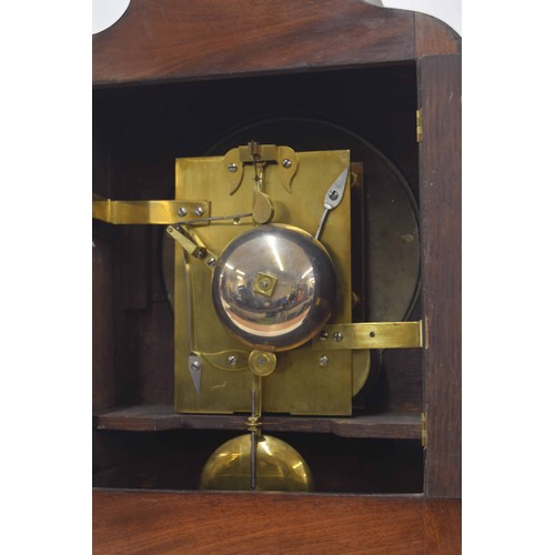 1508 - Mahogany single fusee bracket clock, the 8