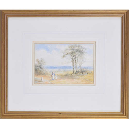 801 - Attributed to George Gregory (19th century) - 'A Summers Day', inscribed on a later label verso with... 