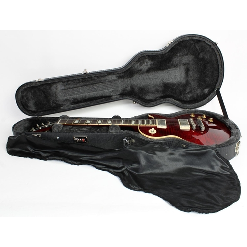 1 - 2004 Gibson Les Paul Standard Plus electric guitar, made in USA, ser. no. 0xxxxxx6; Body: wine red f... 