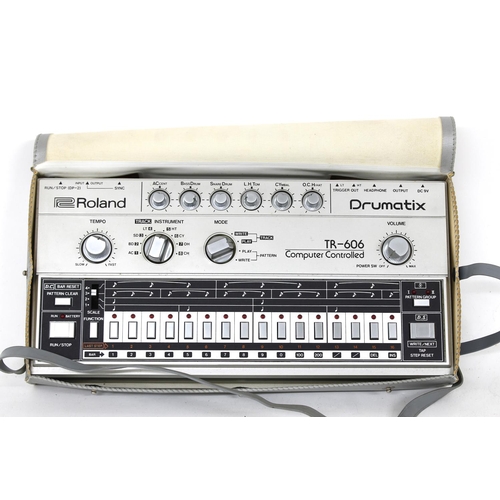 3001 - Roland Drumatix TR-606 Computer Controlled Drum Machine, within original carry case