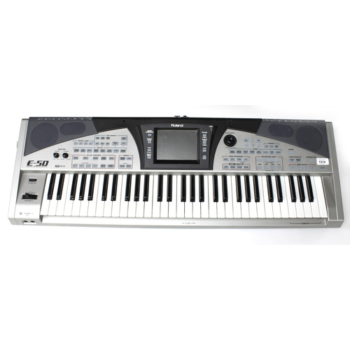 3014 - Roland E-50 Music Workstation keyboard, with stool and stand