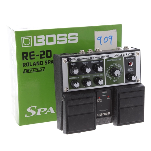 517 - Gary Moore - Boss RE-20 Roland Space Echo RE-201 guitar pedal, made in Taiwan, ser. no. ZW14004, box... 