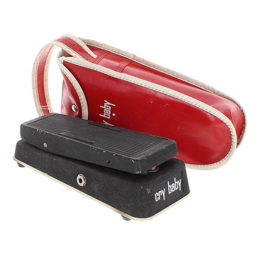 922 - 1970s Jen Model 310.001 Cry Baby guitar pedal, with original carry-pouch (minor repaired case modifi... 