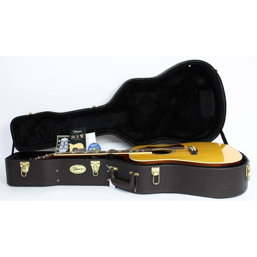 322 - Takamine TE340S Limited Edition electro acoustic guitar, made in Japan; Back and sides: mahogany; To... 