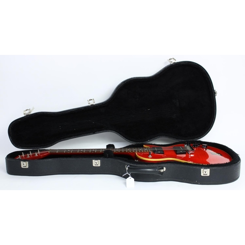 63 - 1990s Gordon Smith Graduate eclectic guitar, made in England, ser. no. 0xxx7; Body: red finish, heav... 