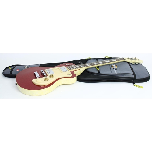 64 - Italia Maranello electric guitar, made in Korea, ser. no. 0xxxx3; Body: red sparkle finish top with ... 