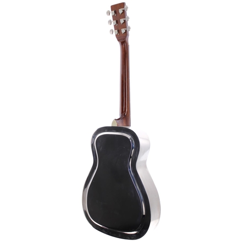 78 - Ozark 3515 single cone resonator guitar; Body: nickel plated steel, minor surface marks; Neck: mahog... 