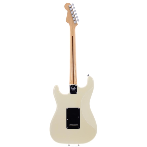 91 - Custom build S type electric guitar comprising Olympic white finished body, Kavanagh GTR maple board... 