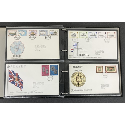 8 - First Day Covers - Collection of Jersey, Guernsey and Isle of Man first day covers contained within ... 