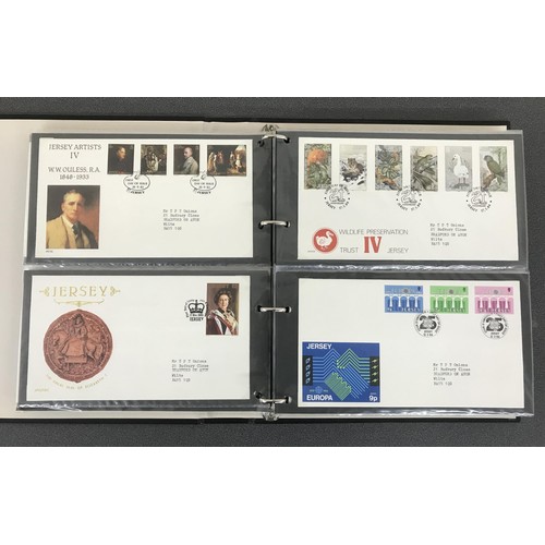 8 - First Day Covers - Collection of Jersey, Guernsey and Isle of Man first day covers contained within ... 