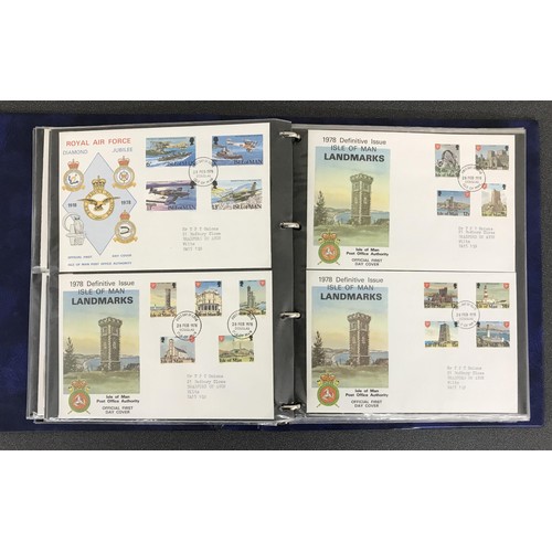 8 - First Day Covers - Collection of Jersey, Guernsey and Isle of Man first day covers contained within ... 