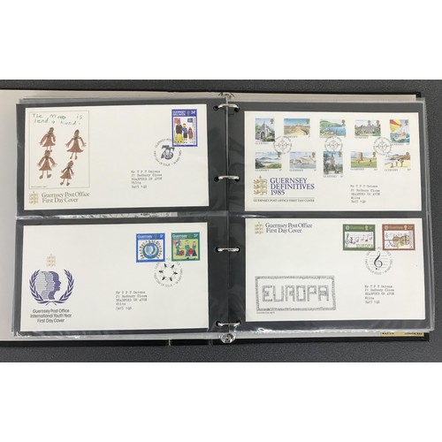 8 - First Day Covers - Collection of Jersey, Guernsey and Isle of Man first day covers contained within ... 