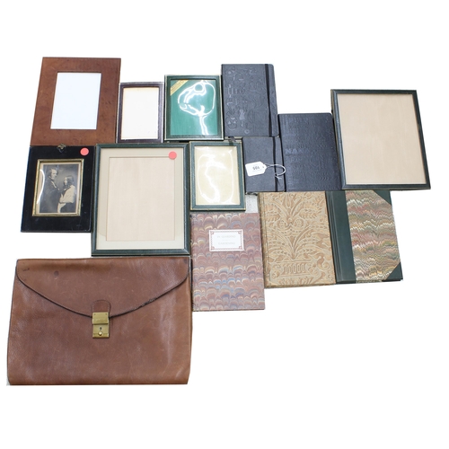 10 - Selection of good quality photograph frames to include tooled leather Jarrolds of Knightsbridge etc.... 