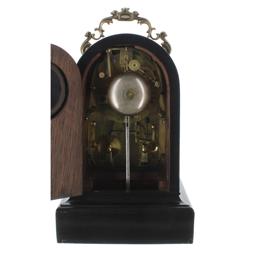 1357 - Interesting and unusual French two train calendar mantel clock, the 4