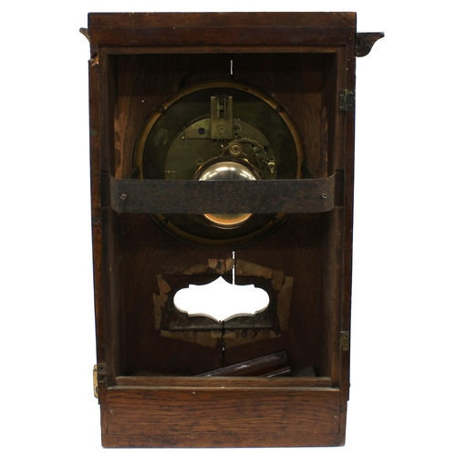 2301 - French walnut two train mantel clock in need of rebuilding and incomplete, the 6