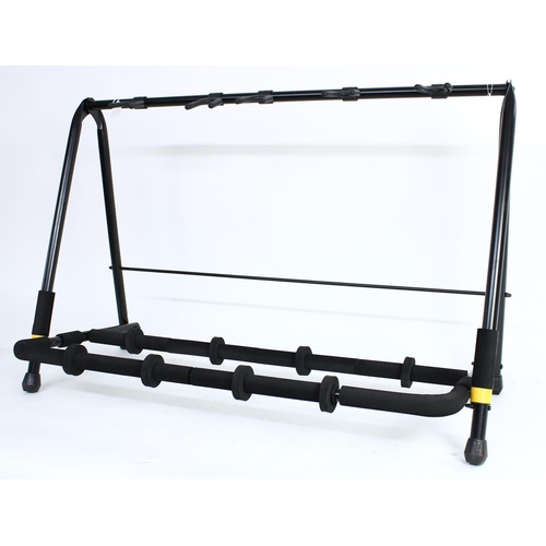 1121 - Hercules five position folding multi guitar rack