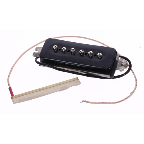 1131 - LR Baggs under-saddle acoustic pickup; together with an unknown P90 guitar pickup (2)... 