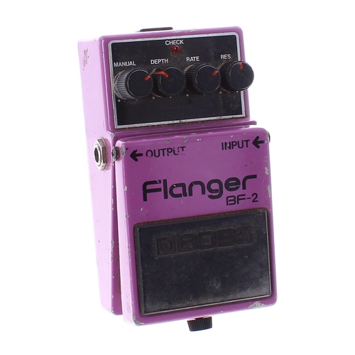 941 - 1981 Boss BF-2 Flanger guitar pedal, made in Japan, ser. no. 054400, black label