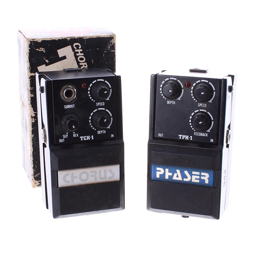 942 - Tokai TPH-1 Phaser guitar pedal; together with a Tokai TCH-1 Chorus guitar pedal (2)... 