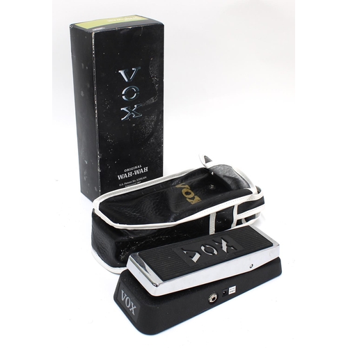 973 - Vox V847-A original wah-wah guitar pedal, with pouch and box