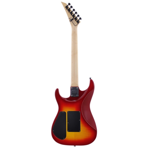 125 - 1990s Jackson Professional electric guitar, made in Japan, ser. no. 9xxxx5; Body: cherry sunburst fl... 