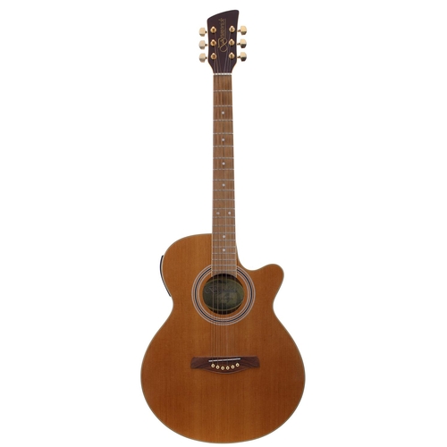 134 - Brunswick BTK50 electro-acoustic guitar, gig bag