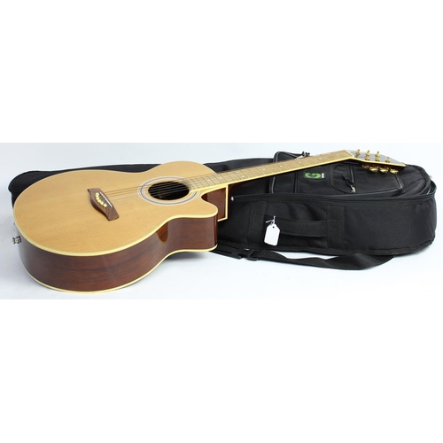 134 - Brunswick BTK50 electro-acoustic guitar, gig bag